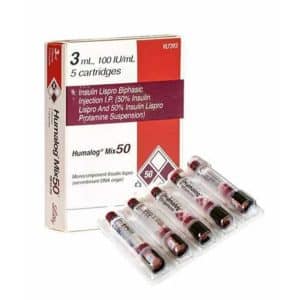 Humalog Mix 50 100IU Cartridges