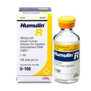 Humulin R Insulin 100 IU Vial
